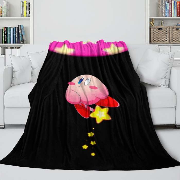 Kirby Blanket Flannel Fleece Throw Room Decoration