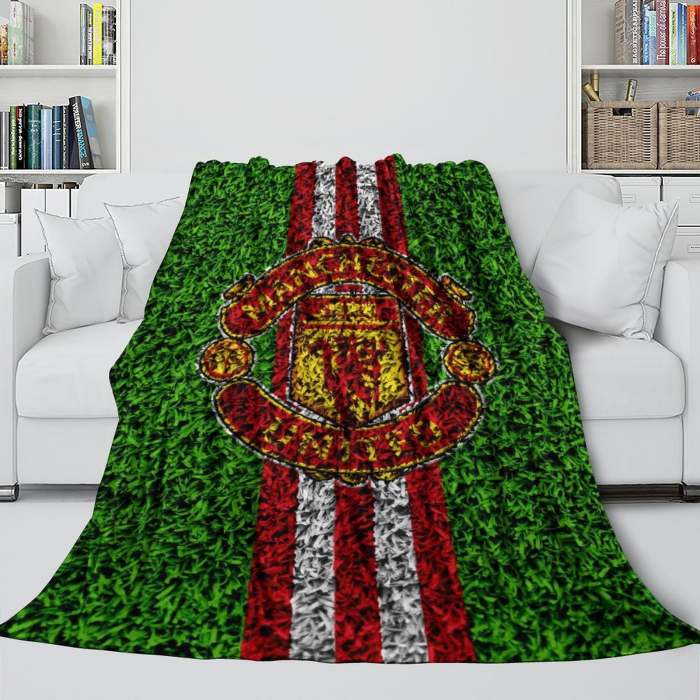 Manchester United Football Club Blanket Flannel Throw Room Decoration