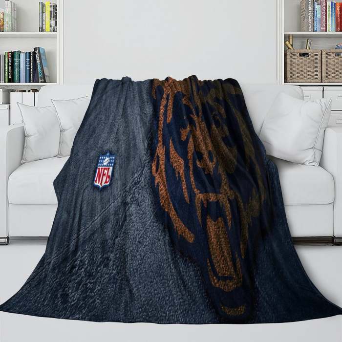 Chicago Bears Blanket Flannel Fleece Throw Room Decoration