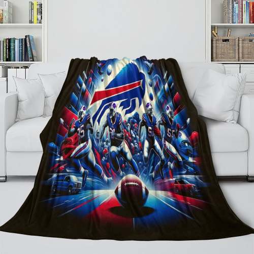 Buffalo Bills Blanket Flannel Fleece Throw Room Decoration