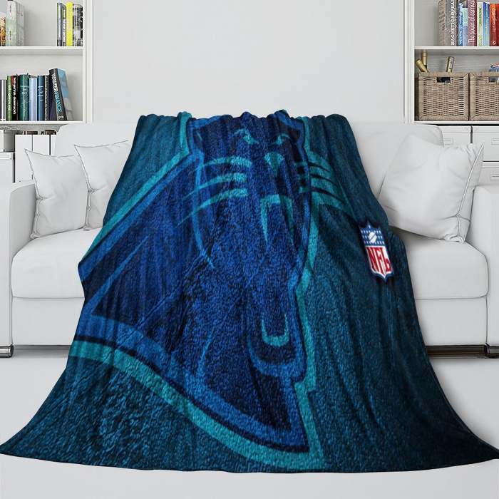 Carolina Panthers Blanket Flannel Fleece Throw Room Decoration