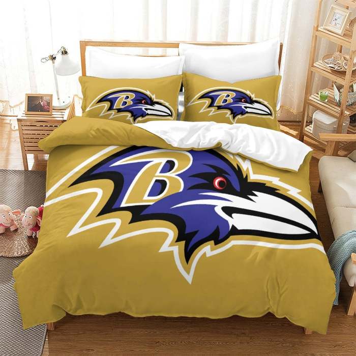 Baltimore Ravens Bedding Set Duvet Cover Without Filler
