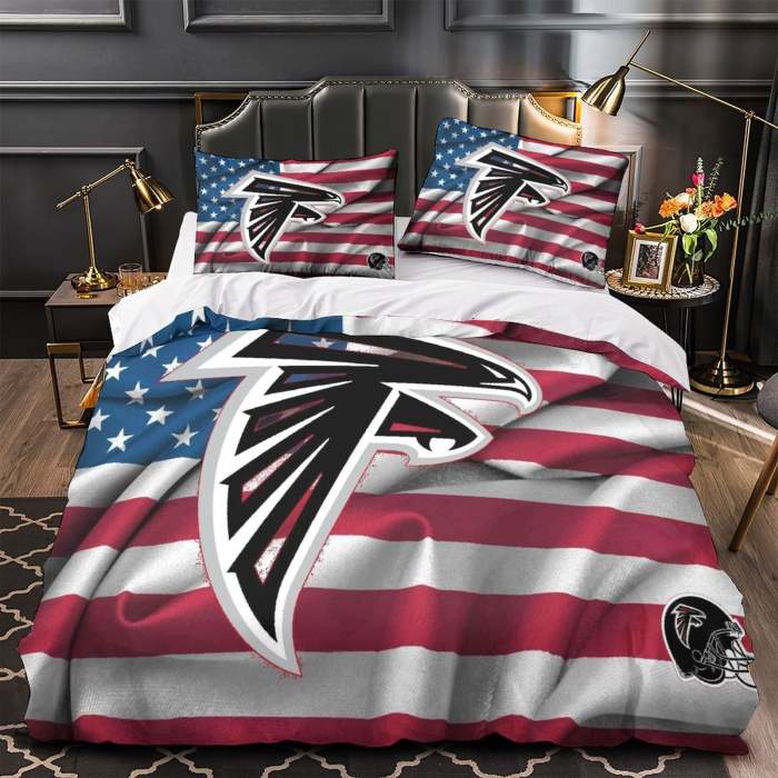 Atlanta Falcons Bedding Set Duvet Cover Without Filler