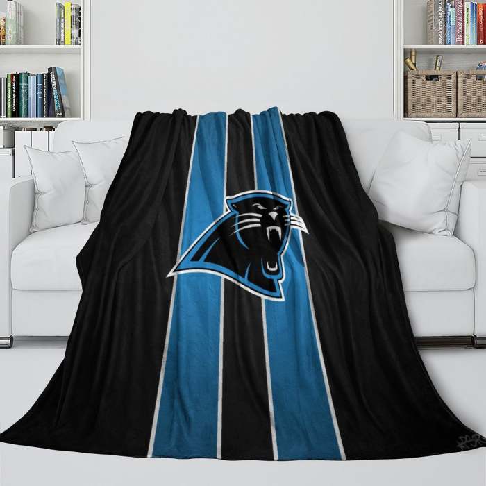 Carolina Panthers Blanket Flannel Fleece Throw Room Decoration