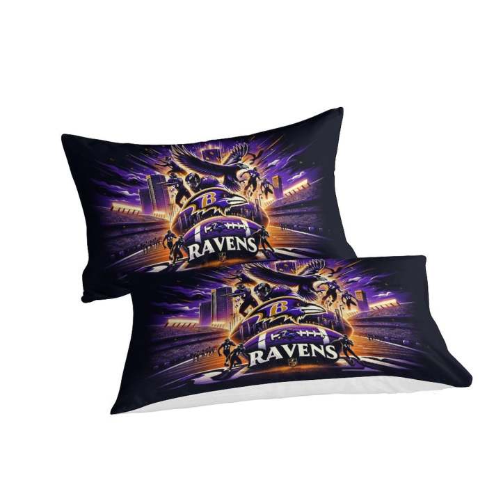 Baltimore Ravens Bedding Set Duvet Cover Without Filler