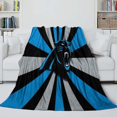 Carolina Panthers Blanket Flannel Fleece Throw Room Decoration