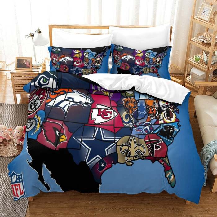 Los Angeles Chargers Bedding Set Duvet Cover Without Filler