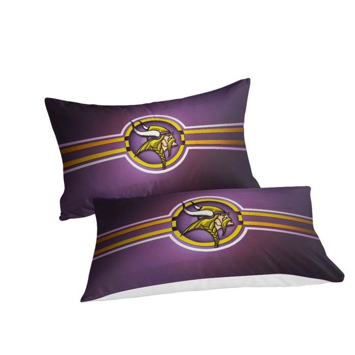 Minnesota Vikings Bedding Set Duvet Cover Without Filler