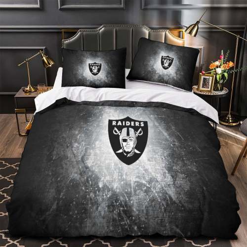 Las Vegas Raiders Bedding Set Duvet Cover Without Filler