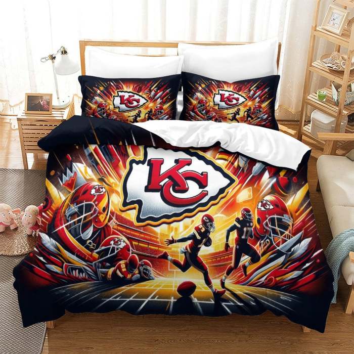Kansas City Chiefs Bedding Set Duvet Cover Without Filler