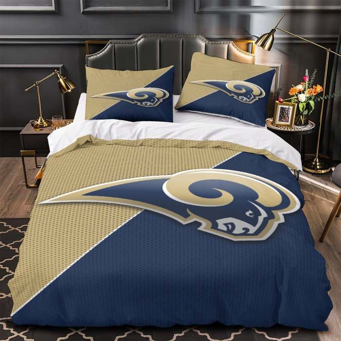 Los Angles Rams Bedding Set Duvet Cover Without Filler