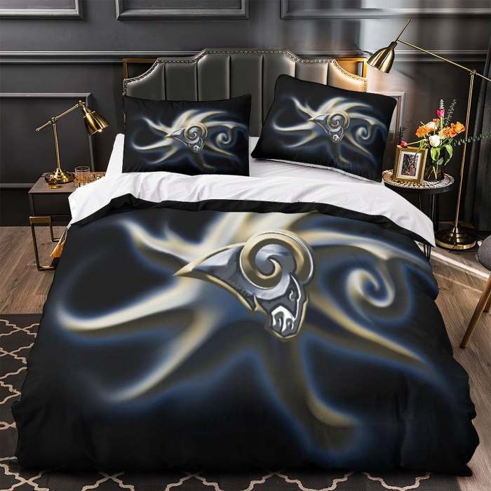 Los Angles Rams Bedding Set Duvet Cover Without Filler