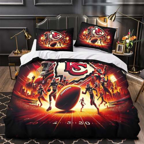 Kansas City Chiefs Bedding Set Duvet Cover Without Filler