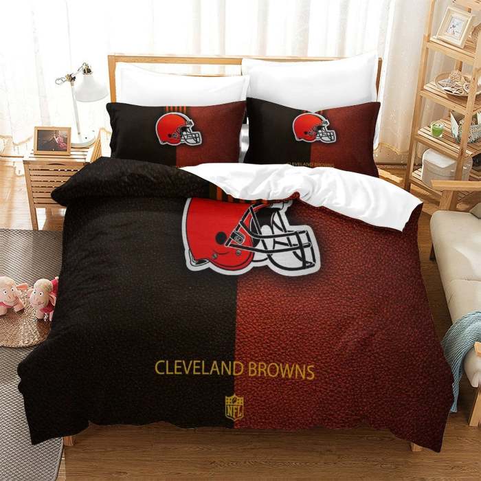 Cleveland Browns Bedding Set Duvet Cover Without Filler