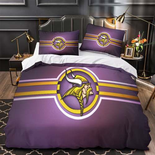 Minnesota Vikings Bedding Set Duvet Cover Without Filler