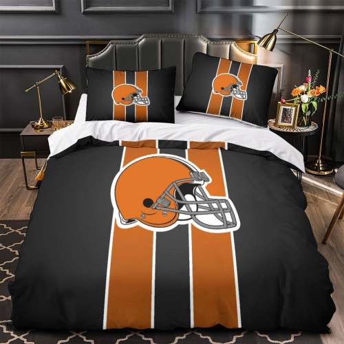 Cleveland Browns Bedding Set Duvet Cover Without Filler