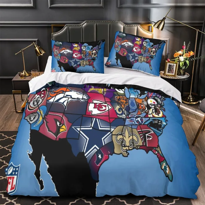 Los Angeles Chargers Bedding Set Duvet Cover Without Filler