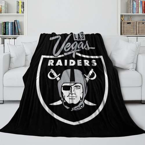 Las Vegas Raiders Blanket Flannel Fleece Throw Room Decoration