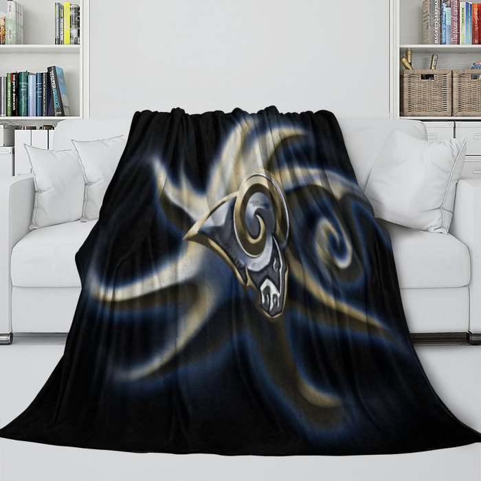 Los Angles Rams Blanket Flannel Fleece Throw Room Decoration