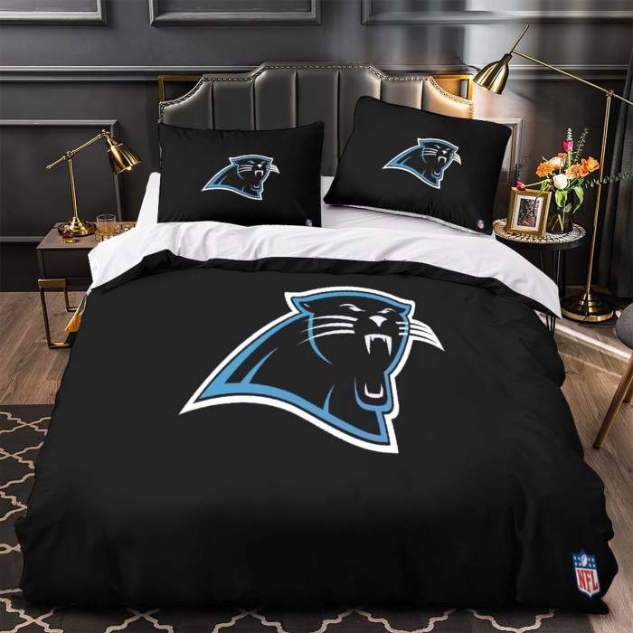 Carolina Panthers Bedding Set Duvet Cover Without Filler