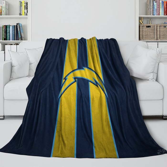 Los Angeles Chargers Blanket Flannel Fleece Throw Room Decoration
