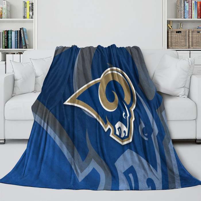 Los Angles Rams Blanket Flannel Fleece Throw Room Decoration