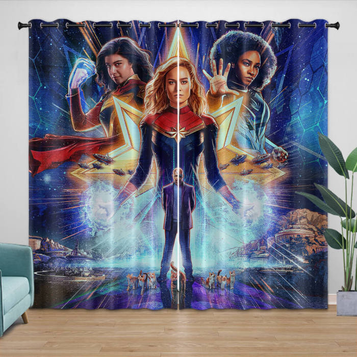 The Marvels Curtains Pattern Blackout Window Drapes