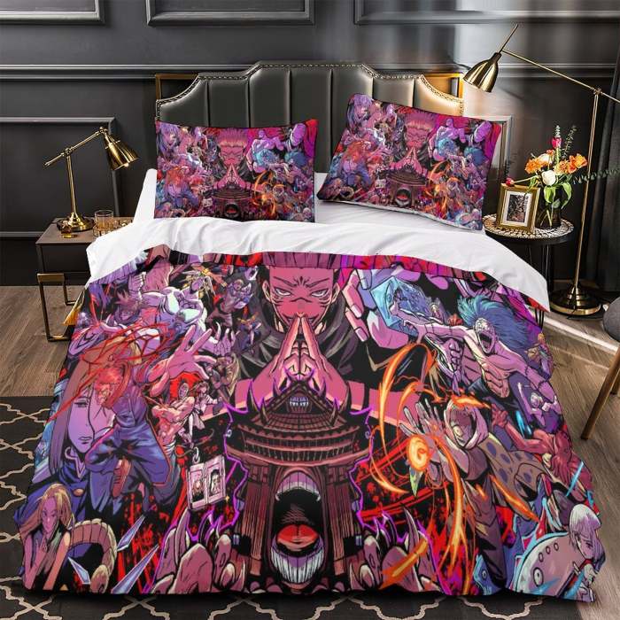 Jujutsu Kaisen Bedding Set Duvet Cover Without Filler