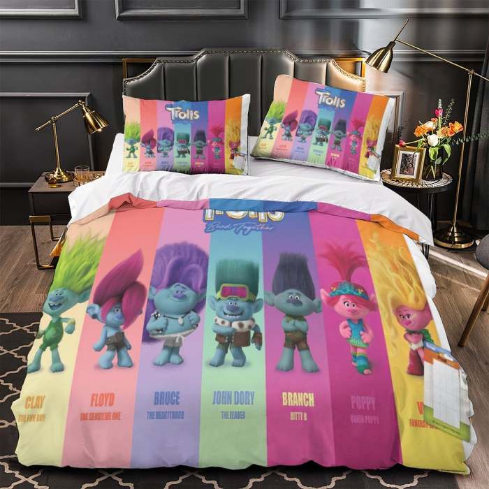 Trolls Adventure Bedding Set Duvet Cover Without Filler