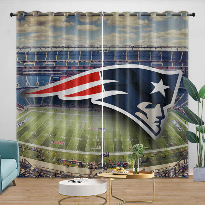 England Patriots Curtains Blackout Window Drapes Room Decoration