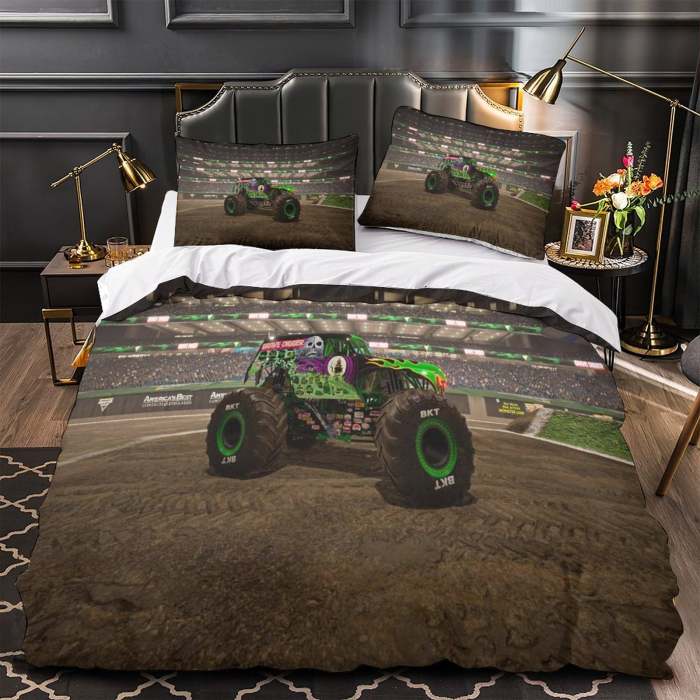 Monster Jam Steel Titans Truck Bedding Set Duvet Cover Without Filler