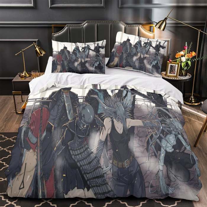 Chainsaw Man Bedding Set Pattern Quilt Duvet Cover Without Filler