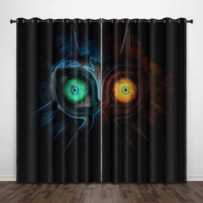 Game The Legend Of Zelda Curtains Pattern Blackout Window Drapes