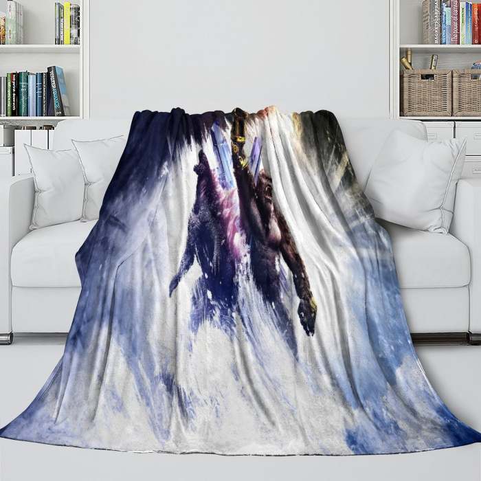 Godzilla X Kong The  Empire Blanket Flannel Fleece Throw