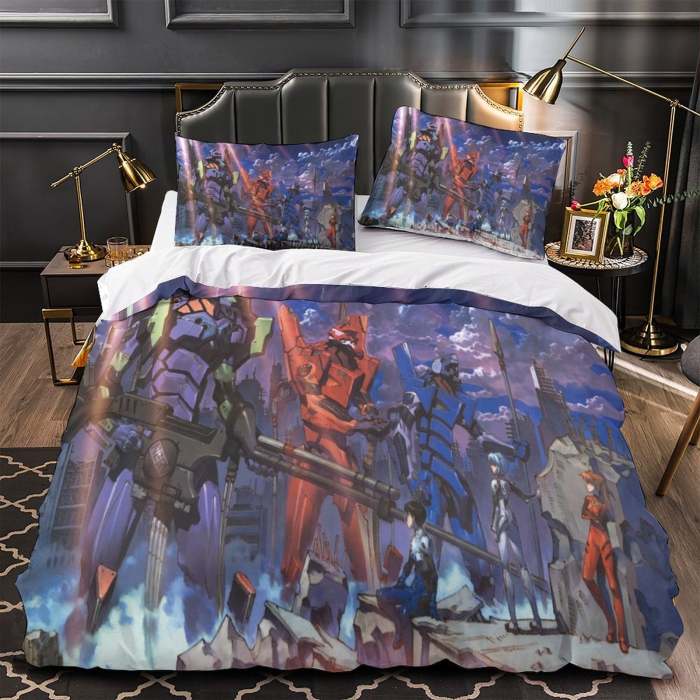 Evangelion Bedding Set Quilt Duvet Cover Without Filler