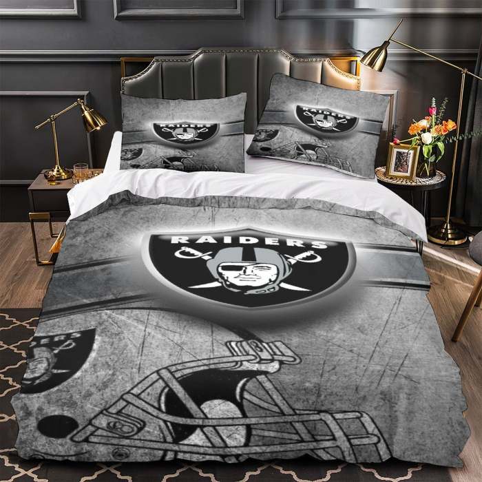 Las Vegas Raiders Bedding Set Duvet Cover Without Filler