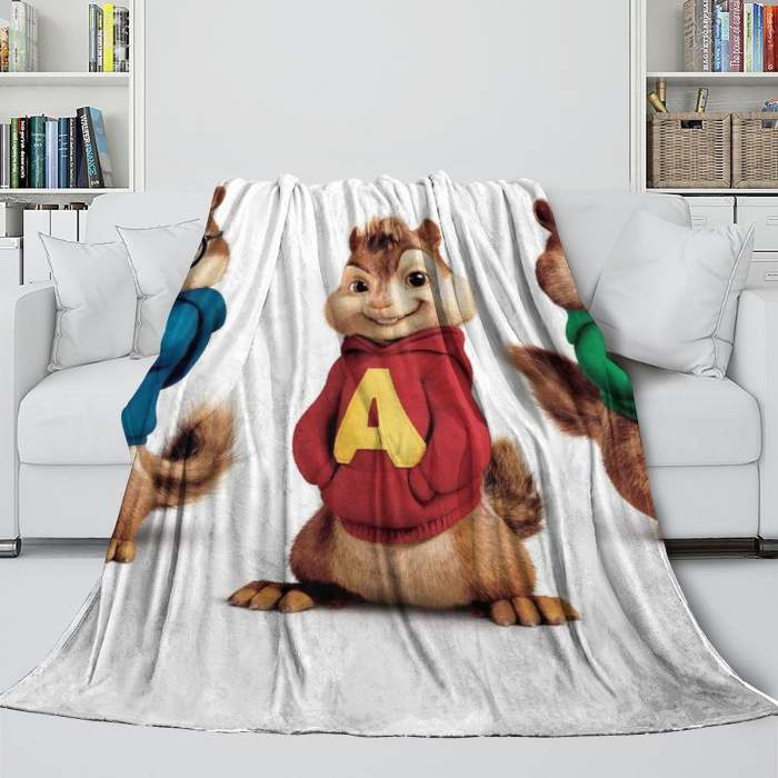 Alvin And The Chipmunks Blanket Flannel Fleece Throw Room Decoration