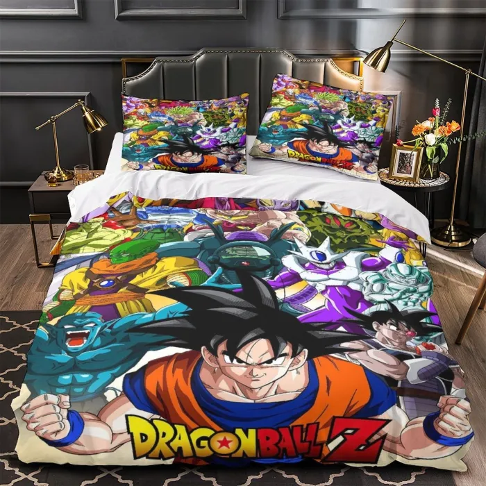 Anime Dragon Ball Kids Bedding Set Pattern Duvet Cover Without Filler