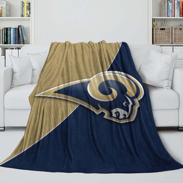 Los Angles Rams Blanket Flannel Fleece Throw Room Decoration