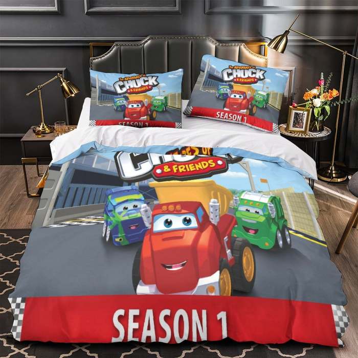 The Adventures Of Chuck And Friends Bedding Set Duvet Cover Without Filler