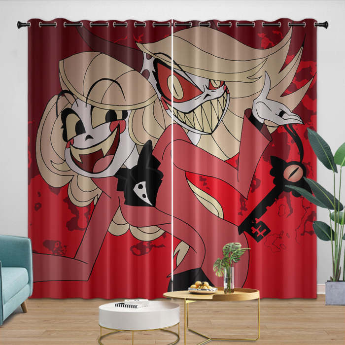 Hazbin El Curtains Blackout Window Drapes