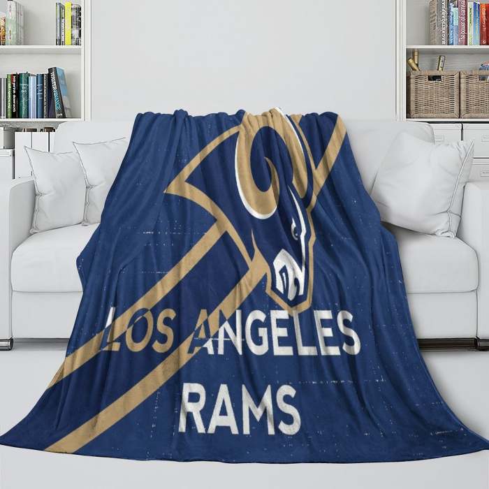 Los Angles Rams Blanket Flannel Fleece Throw Room Decoration