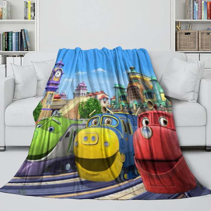 Chuggington Blanket Flannel Fleece Throw Room Decoration