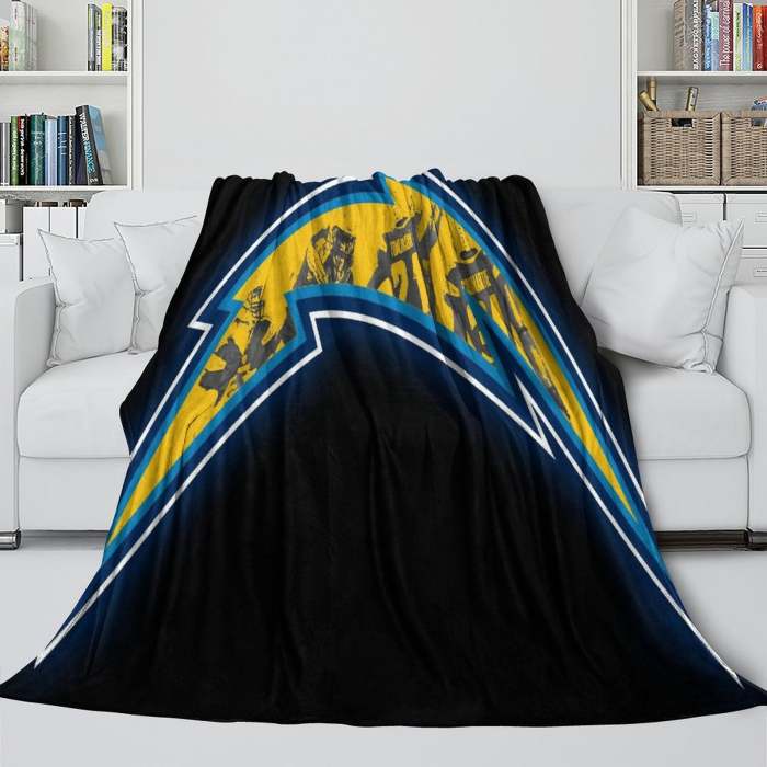Los Angeles Chargers Blanket Flannel Fleece Throw Room Decoration