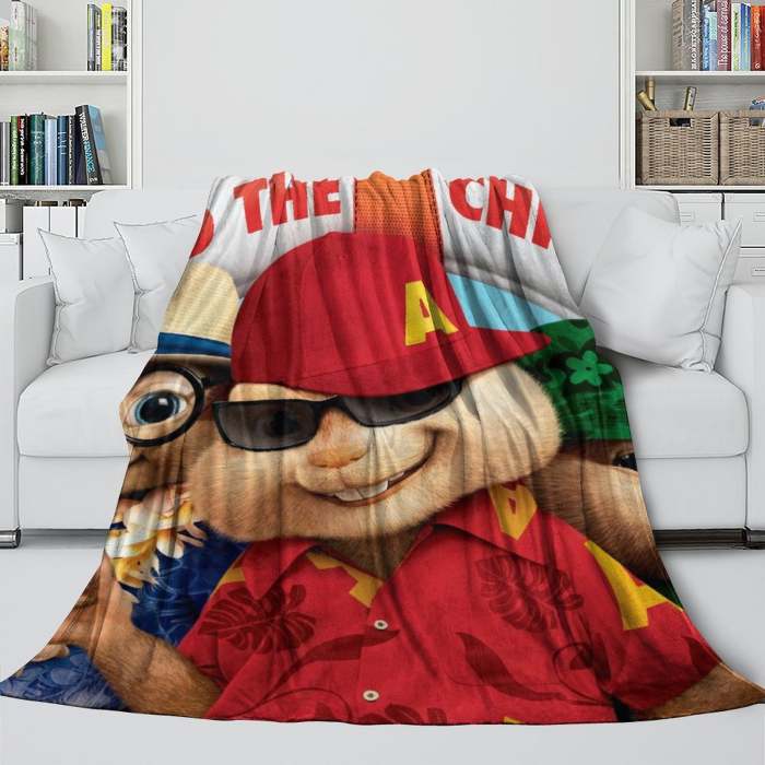 Alvin And The Chipmunks Blanket Flannel Fleece Throw Room Decoration