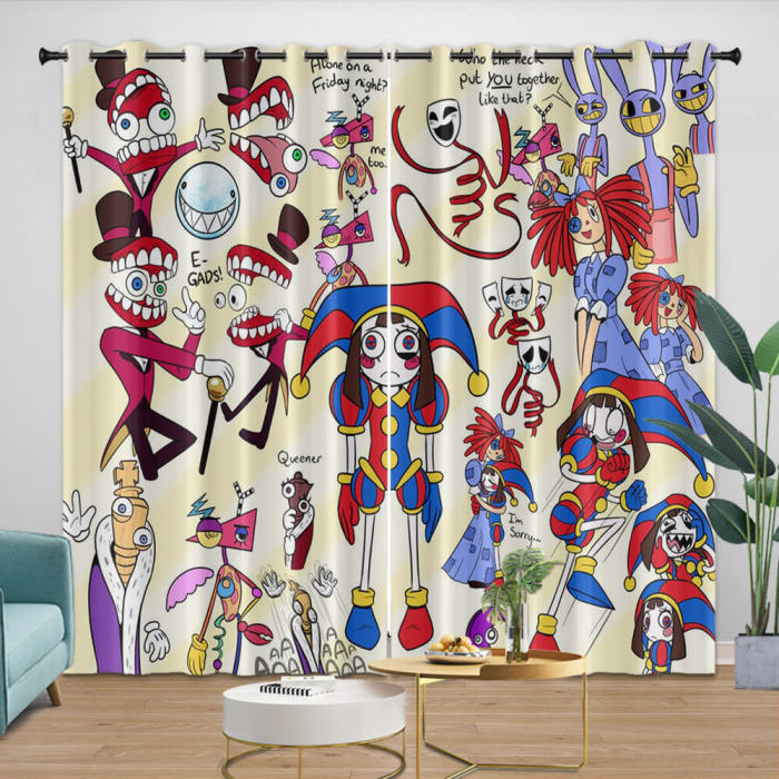 The Amazing Digital Circus Curtains Blackout Window Drapes
