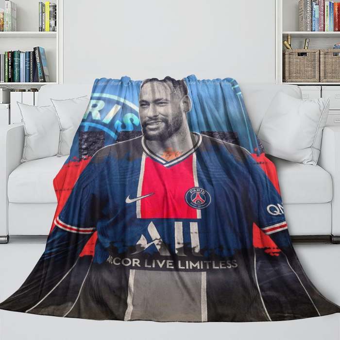 Neymar Blanket Flannel Throw Room Decoration