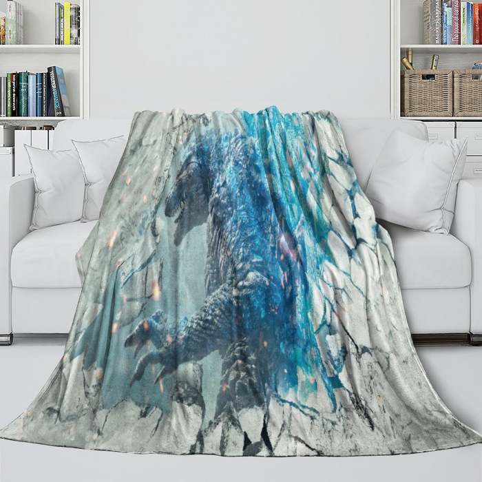 Godzilla Minus One Blanket Flannel Fleece Throw Room Decoration