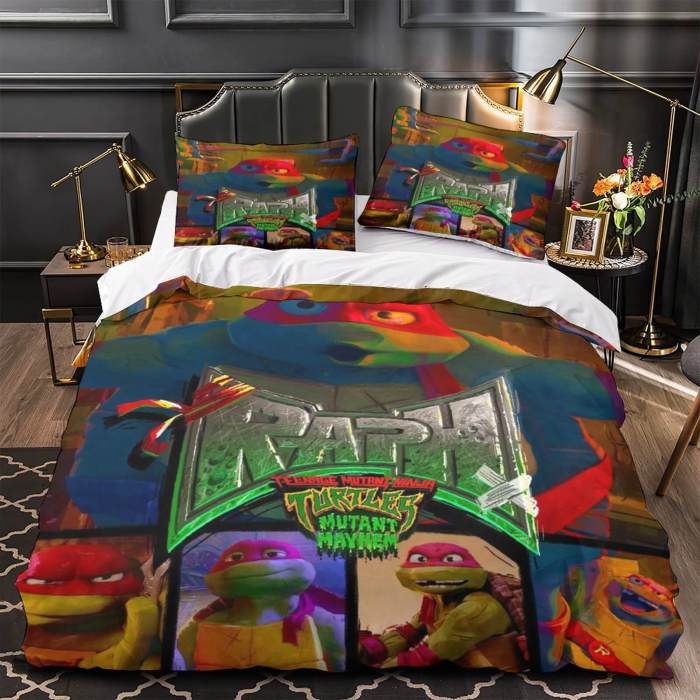 Teenage Mutant Ninja Turtles Mutant Mayhem Bedding Set Quilt Duvet Cover Without Filler