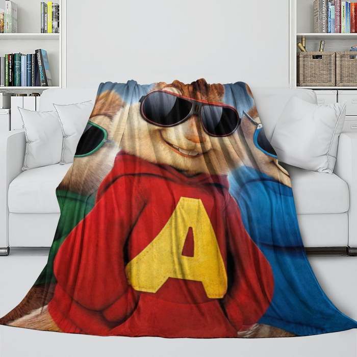 Alvin And The Chipmunks Blanket Flannel Fleece Throw Room Decoration